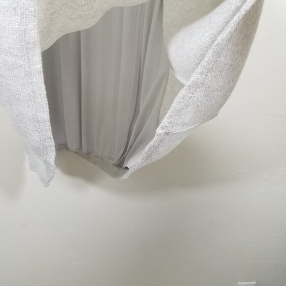 NWT Zara Metallic Thread Full Skirt Pull-On Skirt Size S - Picture 6 of 10